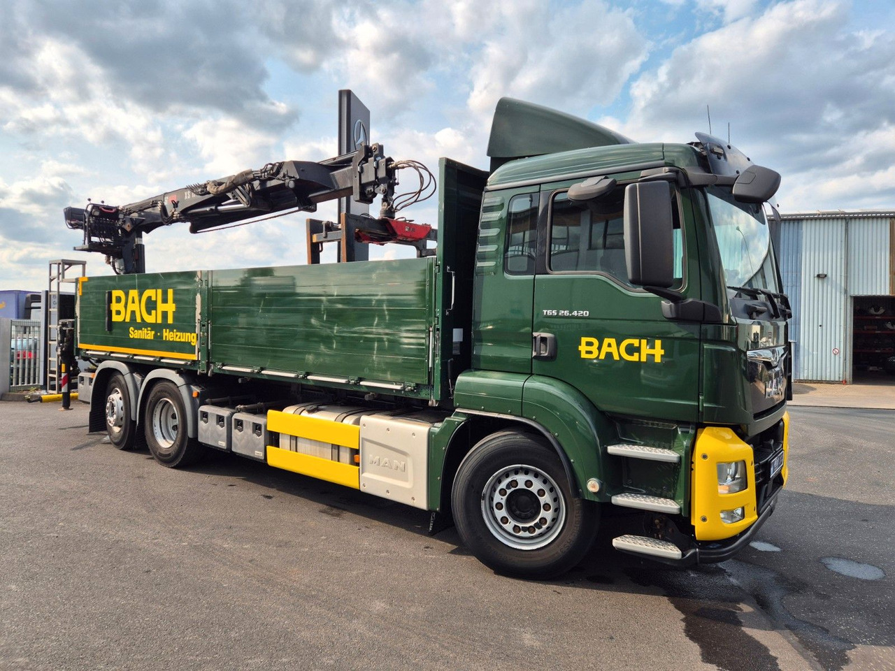 MAN TGS 26.420 6x2-4 LL Hiab 177K PRO 2 Stück - شاحنات مسطحة, شاحنة كرين: صور 4 MAN TGS 26.420 6x2-4 LL Hiab 177K PRO 2 Stück - شاحنات مسطحة, شاحنة كرين: صور 4