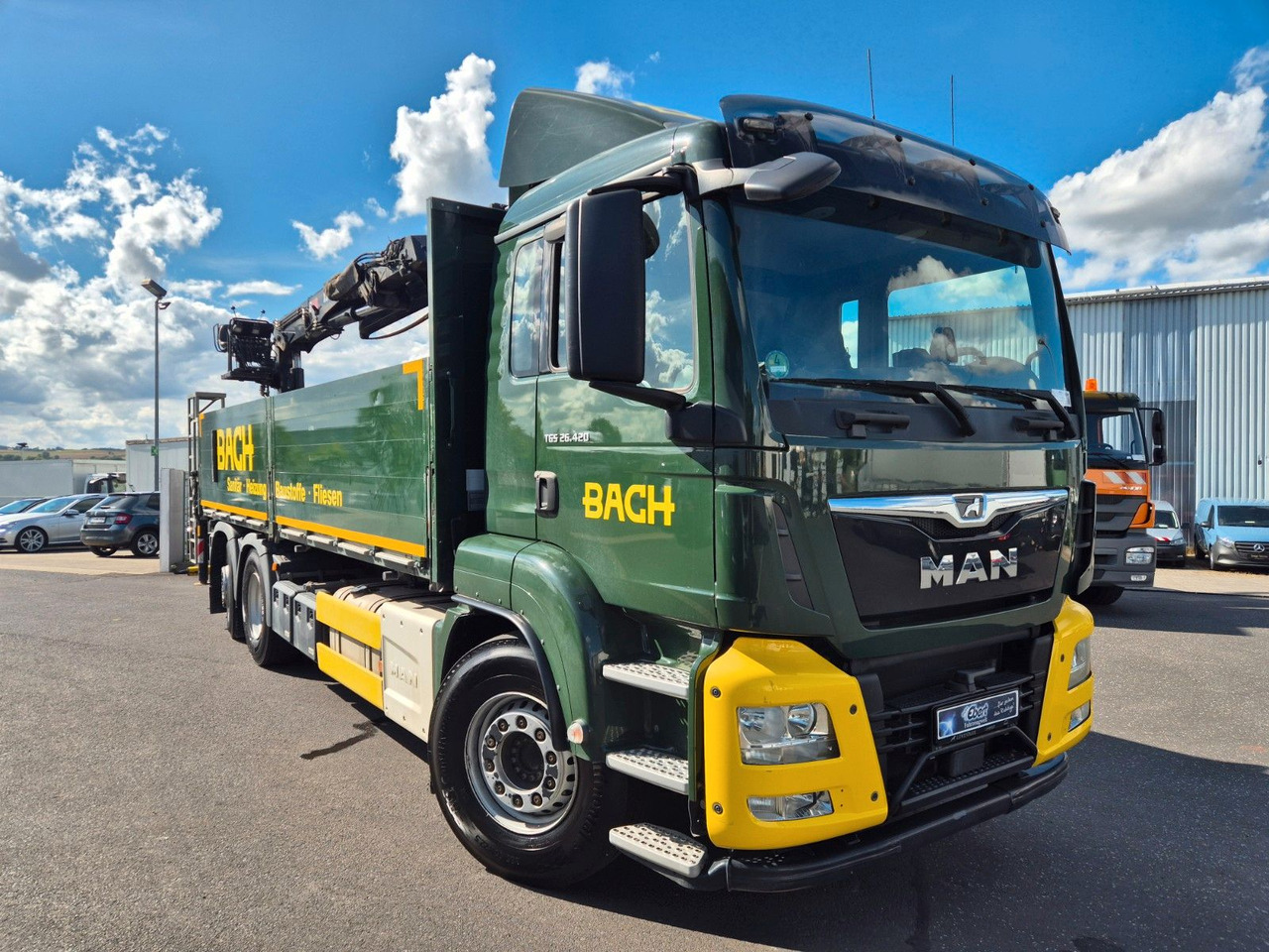MAN TGS 26.420 6x2-4 LL Hiab 177K PRO 2 Stück - شاحنة كرين: صور 3 MAN TGS 26.420 6x2-4 LL Hiab 177K PRO 2 Stück - شاحنة كرين: صور 3