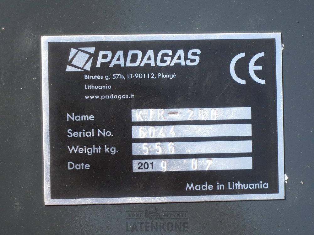 بكت - آلات البناء Padagas Kurottajan kauha 245cm 3.1m3 ilman sovitetta: صور 9