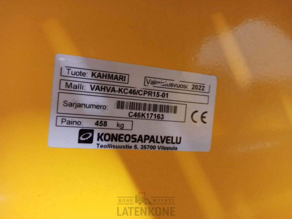 مخلبي - آلات البناء Vahva KC46 kaivinkoneen koura QS60-EC-Oil: صور 15