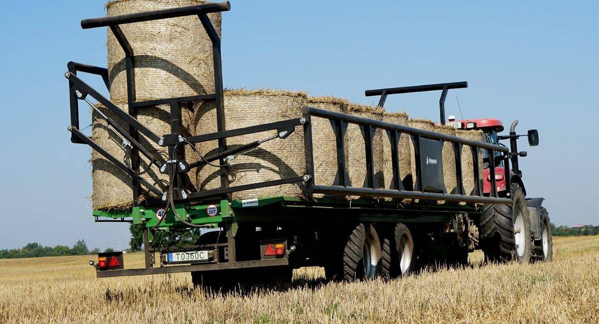 Dinapolis bale trailer 20t, RPP-9000 - مقطورة منصة الزراعية: صور 1 Dinapolis bale trailer 20t, RPP-9000 - مقطورة منصة الزراعية: صور 1