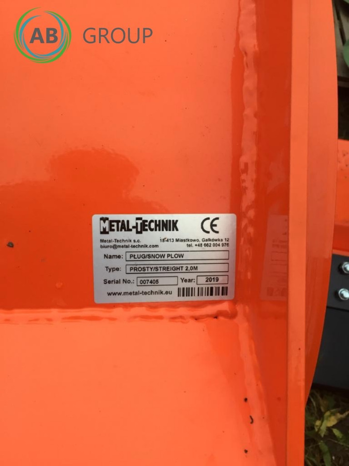 Metal-Technik straight snow plow 2m - كاسحة ثلوج - الآلات والماكينات الزراعية: صور 5 Metal-Technik straight snow plow 2m - كاسحة ثلوج - الآلات والماكينات الزراعية: صور 5