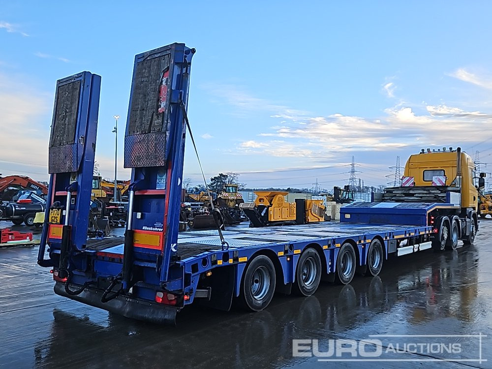 2017 Kassbohrer 4 Axle Extendable Stepframe Low Loader Trailer, 1 Rear Stear Axle, Out Riggers, Hydraulic Fliptoe Ramps - عربة مسطحة منخفضة نصف مقطورة: صور 5 2017 Kassbohrer 4 Axle Extendable Stepframe Low Loader Trailer, 1 Rear Stear Axle, Out Riggers, Hydraulic Fliptoe Ramps - عربة مسطحة منخفضة نصف مقطورة: صور 5