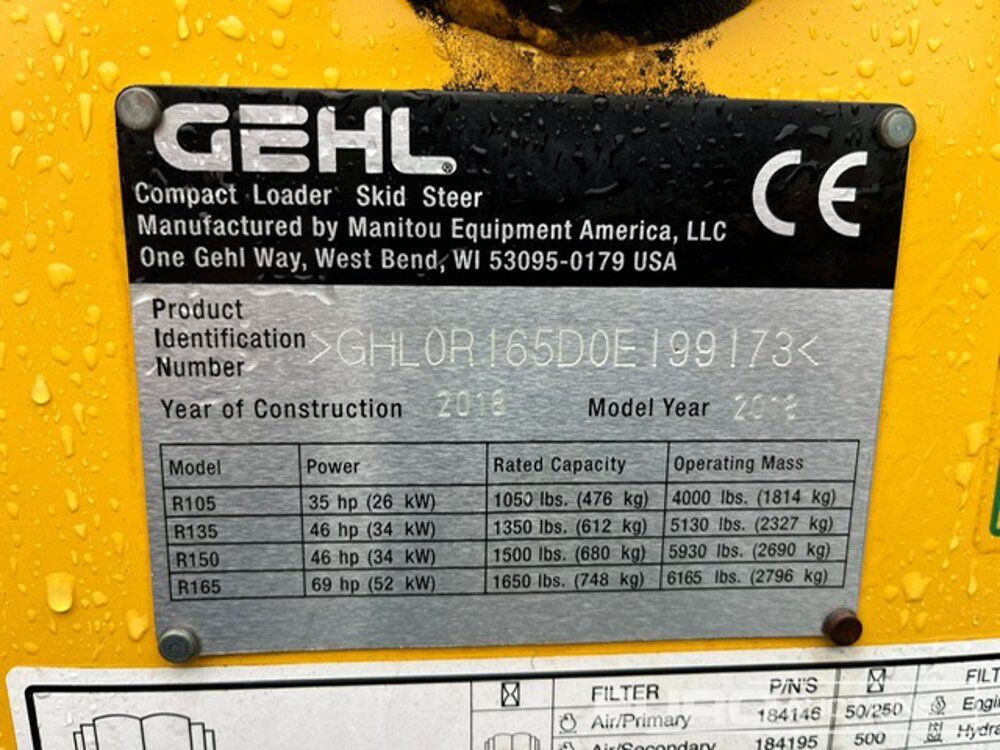 2018 Gehl R165 - شيول صغير: صور 5 2018 Gehl R165 - شيول صغير: صور 5