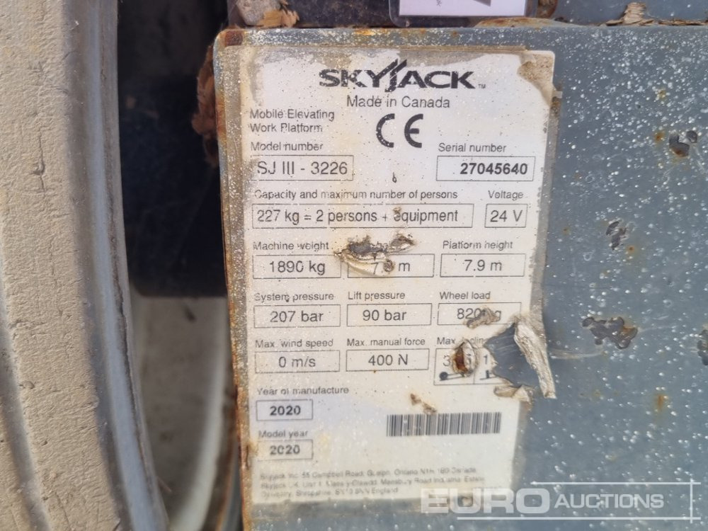 منصات هيدروليكية متنقلة 2020 SkyJack SJ3226: صور 38