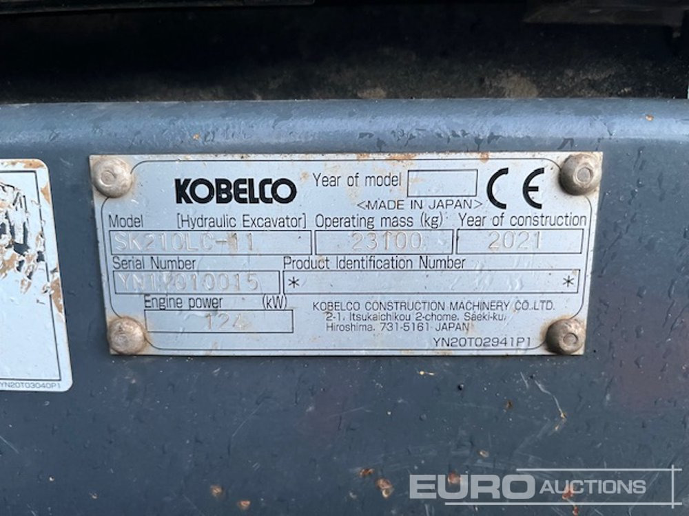 2021 Kobelco SK210LC-11 - حفارات زحافة: صور 4 2021 Kobelco SK210LC-11 - حفارات زحافة: صور 4