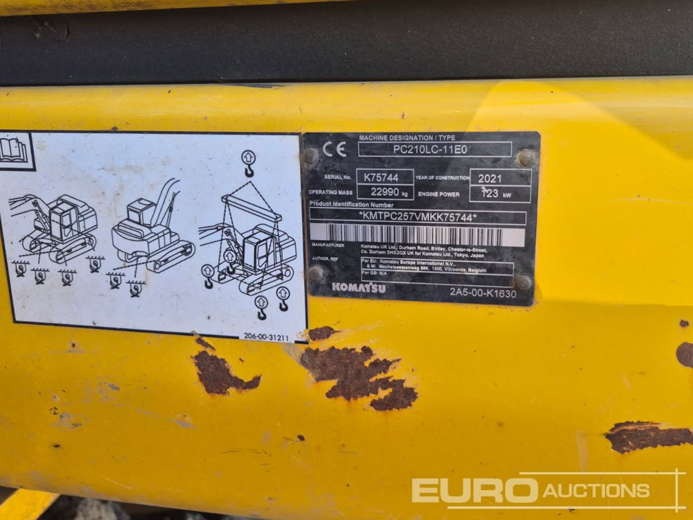 2021 Komatsu PC210LC-11E0 - حفارات زحافة: صور 2 2021 Komatsu PC210LC-11E0 - حفارات زحافة: صور 2