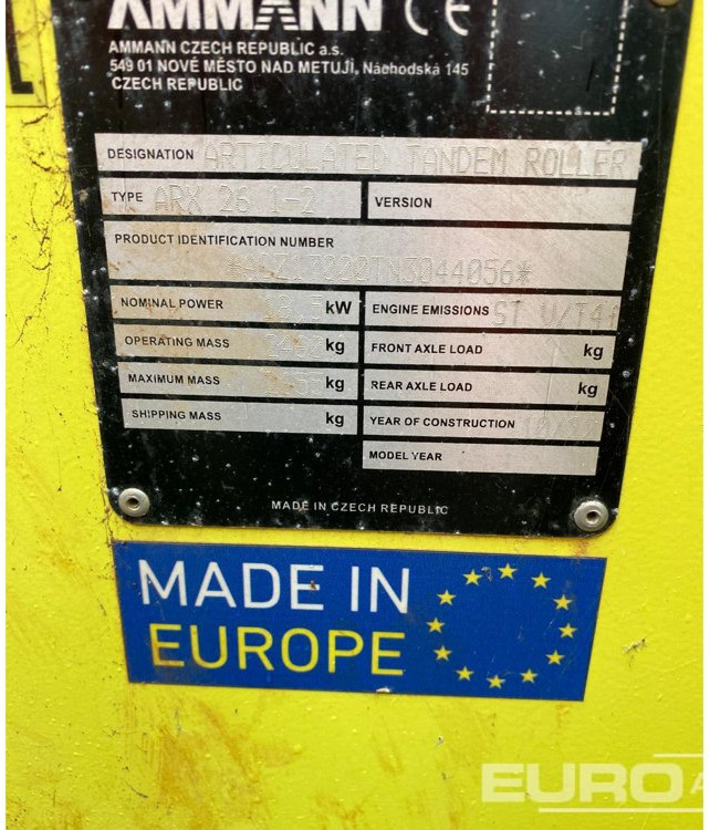 2022 Ammann ARX26 - مدحلة: صور 5 2022 Ammann ARX26 - مدحلة: صور 5
