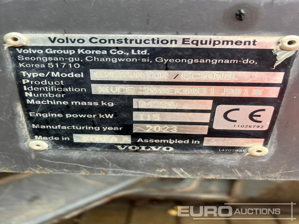 2023 Volvo EC200EL - حفارات زحافة: صور 3 2023 Volvo EC200EL - حفارات زحافة: صور 3