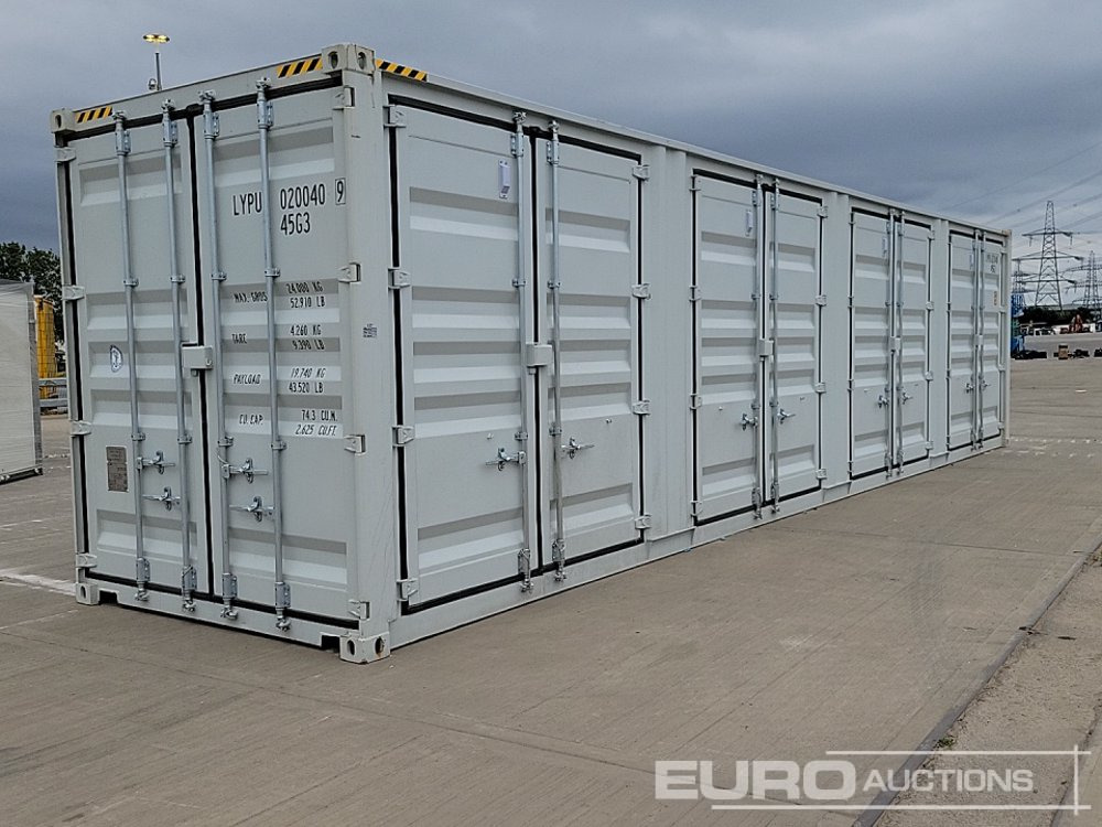 2025 40' x 8' High Cube Container, 4 Side Doors, 1 End Door (Cannot Be Reconsigned) - حاوية شحن: صور 1 2025 40' x 8' High Cube Container, 4 Side Doors, 1 End Door (Cannot Be Reconsigned) - حاوية شحن: صور 1