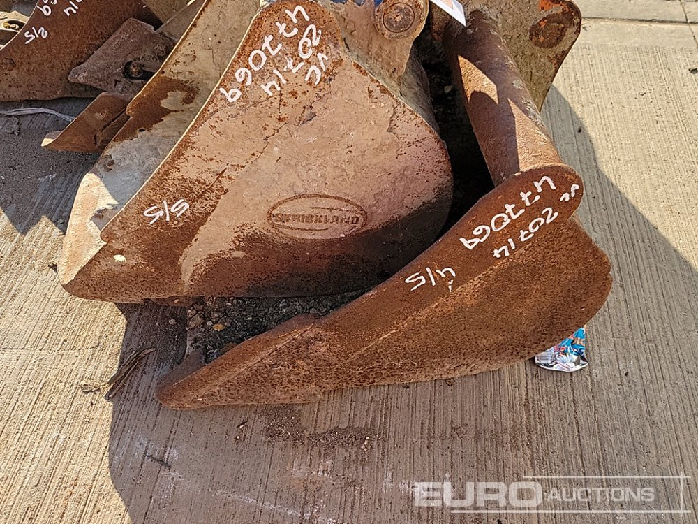 بكت 36", 24", 18", 12", 10" Digging Bucket 30-40mm Pin to suit Mini Excavator: صور 18