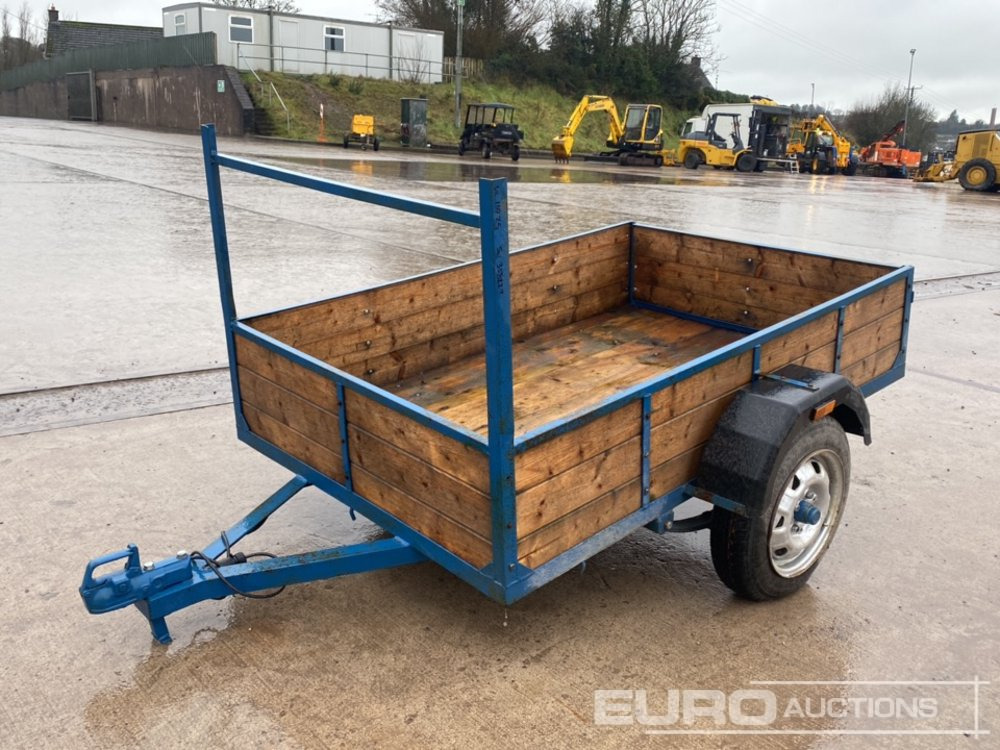 6' x 4' Single Axle Car Trailer, Ladder Rack, LED Lights - مقطورة لنقل المعدات: صور 1 6' x 4' Single Axle Car Trailer, Ladder Rack, LED Lights - مقطورة لنقل المعدات: صور 1