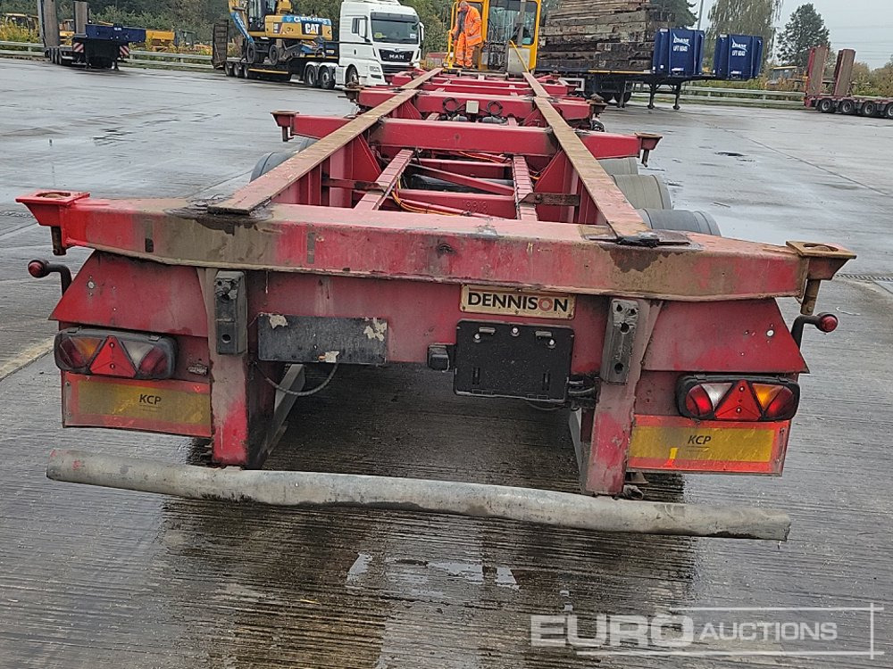 Dennison 4 Axle 2x20`Twist & Lock Multi-Functional Skeleton Trailer - نصف مقطورة مسطحة: صور 4 Dennison 4 Axle 2x20`Twist & Lock Multi-Functional Skeleton Trailer - نصف مقطورة مسطحة: صور 4