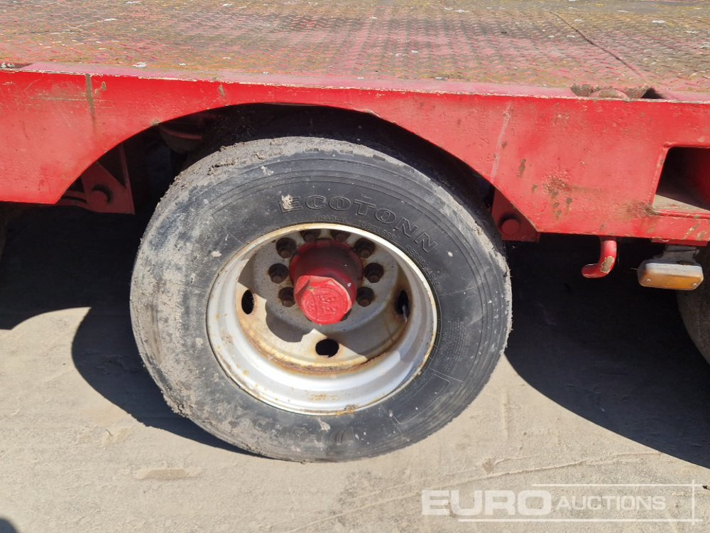 عربة مسطحة منخفضة نصف مقطورة ES-GE 6 Axle Step Frame Extendable Low Loader Trailer, 4 Axle Steer, Air Brakes, Auto Lube: صور 13
