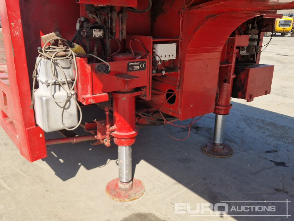 عربة مسطحة منخفضة نصف مقطورة ES-GE 6 Axle Step Frame Extendable Low Loader Trailer, 4 Axle Steer, Air Brakes, Auto Lube: صور 22