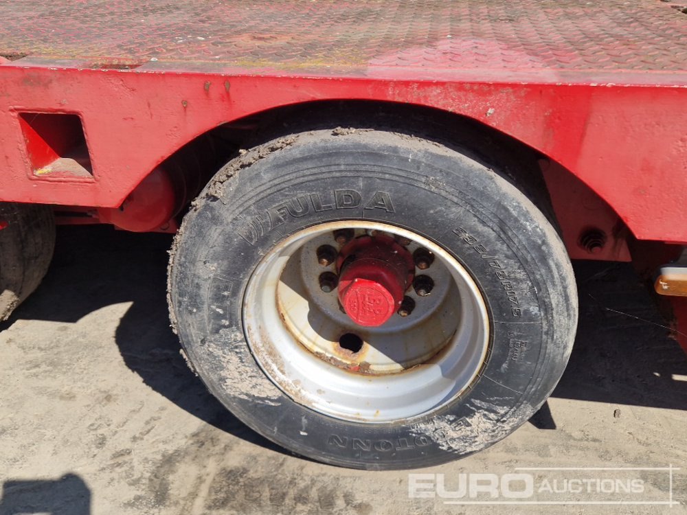 عربة مسطحة منخفضة نصف مقطورة ES-GE 6 Axle Step Frame Extendable Low Loader Trailer, 4 Axle Steer, Air Brakes, Auto Lube: صور 9