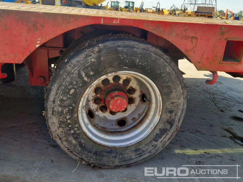 عربة مسطحة منخفضة نصف مقطورة ES-GE 6 Axle Step Frame Extendable Low Loader Trailer, 4 Axle Steer, Air Brakes, Auto Lube: صور 15