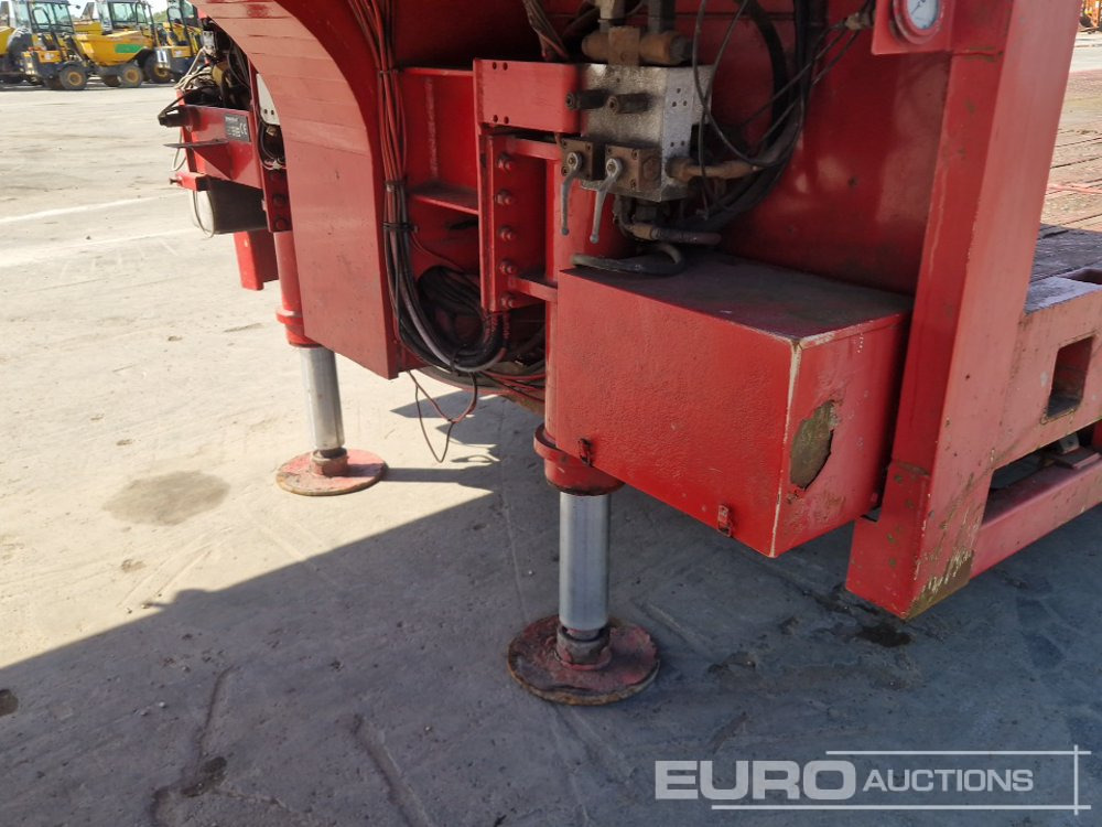 عربة مسطحة منخفضة نصف مقطورة ES-GE 6 Axle Step Frame Extendable Low Loader Trailer, 4 Axle Steer, Air Brakes, Auto Lube: صور 25