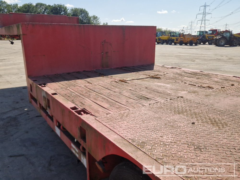 عربة مسطحة منخفضة نصف مقطورة ES-GE 6 Axle Step Frame Extendable Low Loader Trailer, 4 Axle Steer, Air Brakes, Auto Lube: صور 29