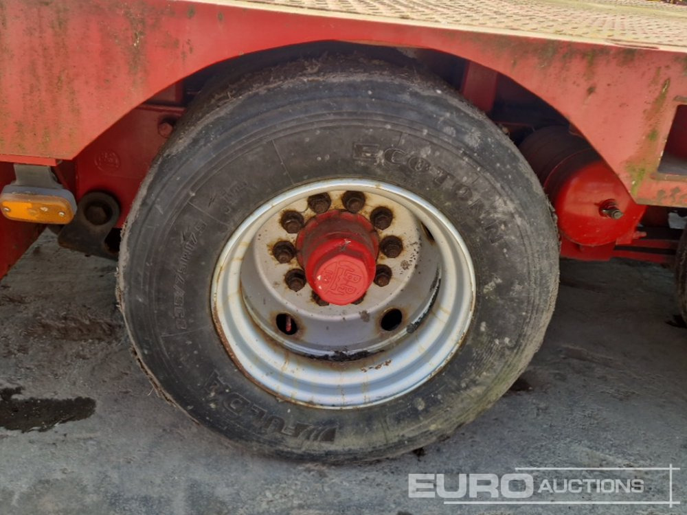 عربة مسطحة منخفضة نصف مقطورة ES-GE 6 Axle Step Frame Extendable Low Loader Trailer, 4 Axle Steer, Air Brakes, Auto Lube: صور 20