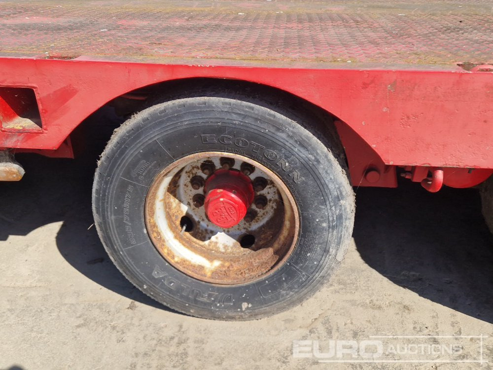 عربة مسطحة منخفضة نصف مقطورة ES-GE 6 Axle Step Frame Extendable Low Loader Trailer, 4 Axle Steer, Air Brakes, Auto Lube: صور 10