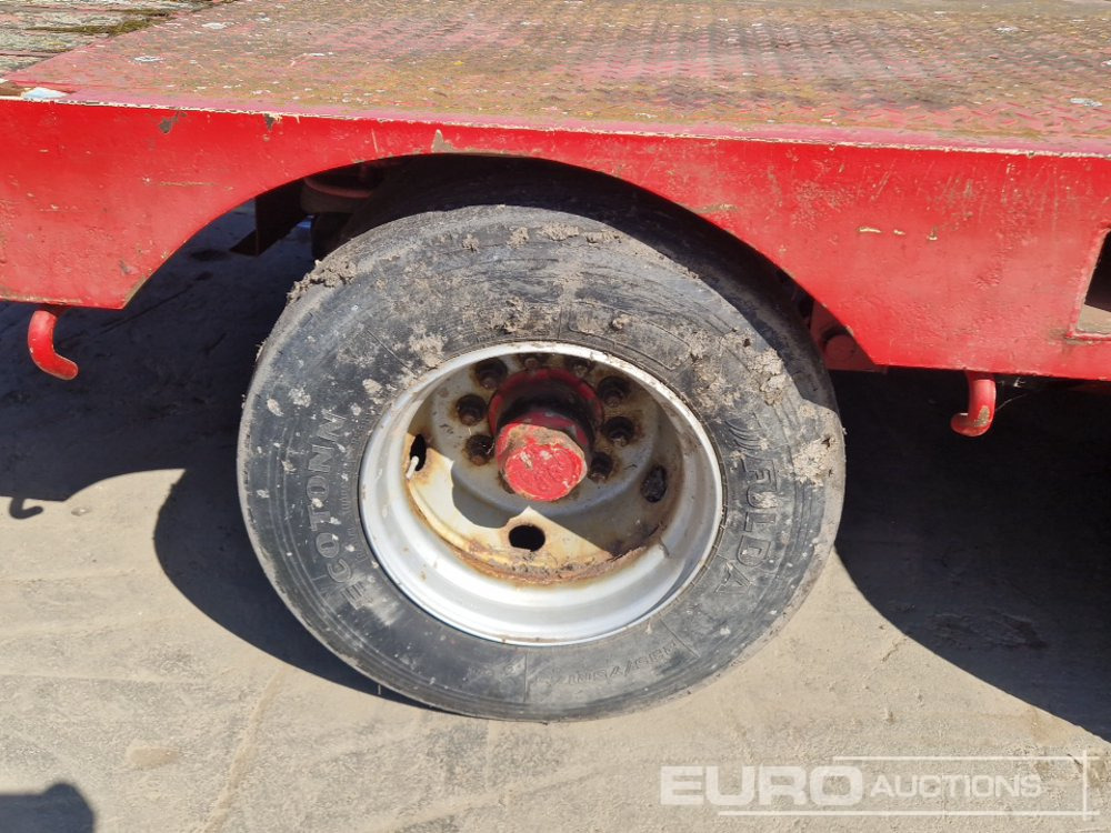 عربة مسطحة منخفضة نصف مقطورة ES-GE 6 Axle Step Frame Extendable Low Loader Trailer, 4 Axle Steer, Air Brakes, Auto Lube: صور 14