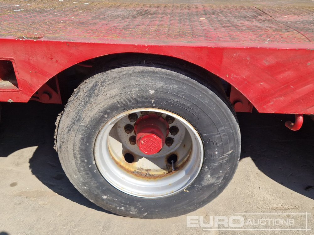 عربة مسطحة منخفضة نصف مقطورة ES-GE 6 Axle Step Frame Extendable Low Loader Trailer, 4 Axle Steer, Air Brakes, Auto Lube: صور 11