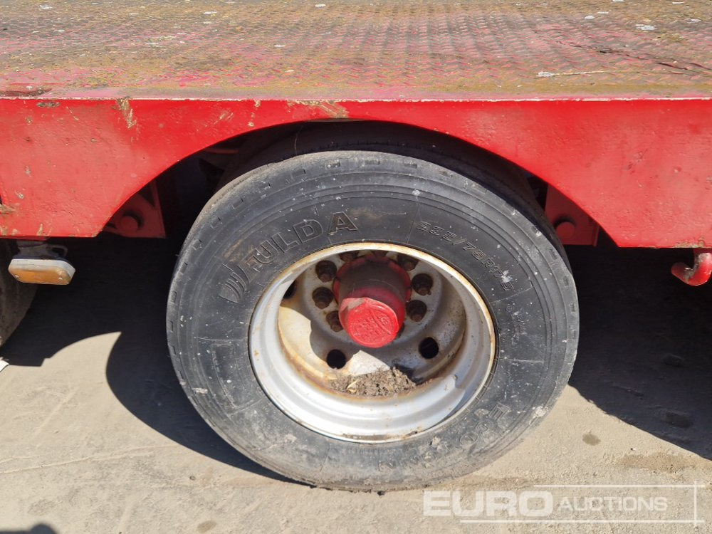 عربة مسطحة منخفضة نصف مقطورة ES-GE 6 Axle Step Frame Extendable Low Loader Trailer, 4 Axle Steer, Air Brakes, Auto Lube: صور 12