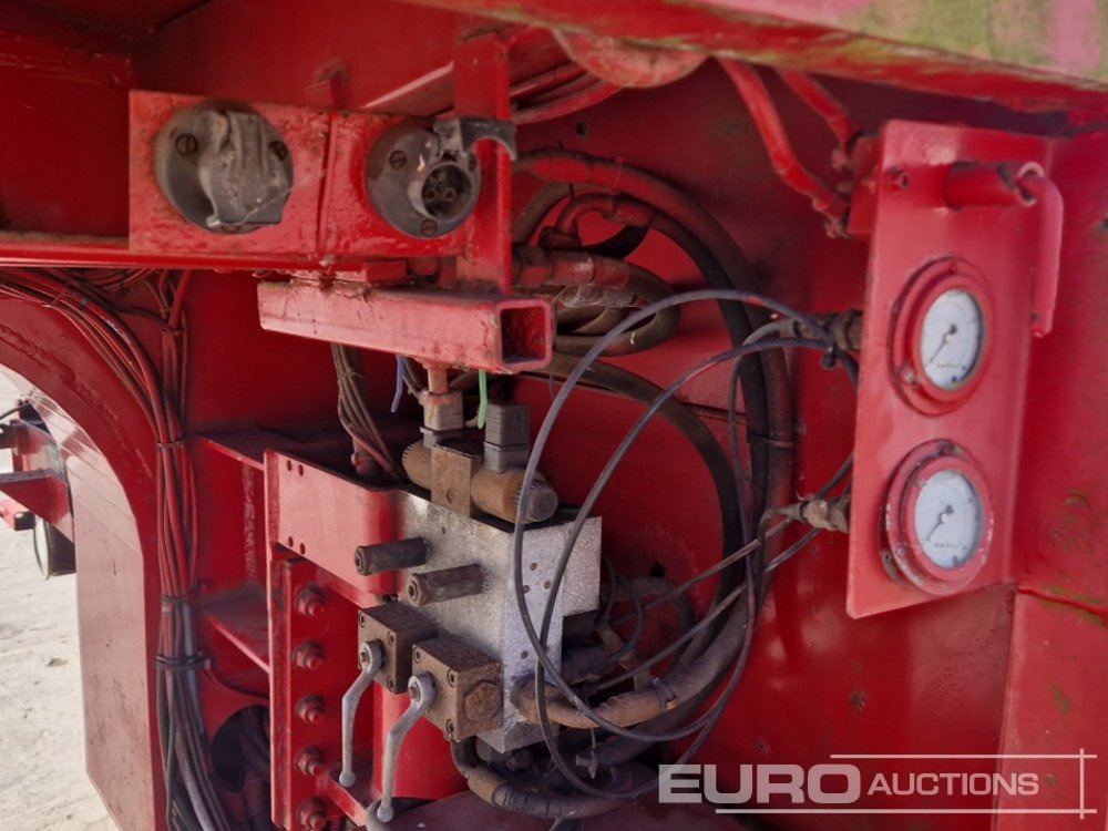 عربة مسطحة منخفضة نصف مقطورة ES-GE 6 Axle Step Frame Extendable Low Loader Trailer, 4 Axle Steer, Air Brakes, Auto Lube: صور 26