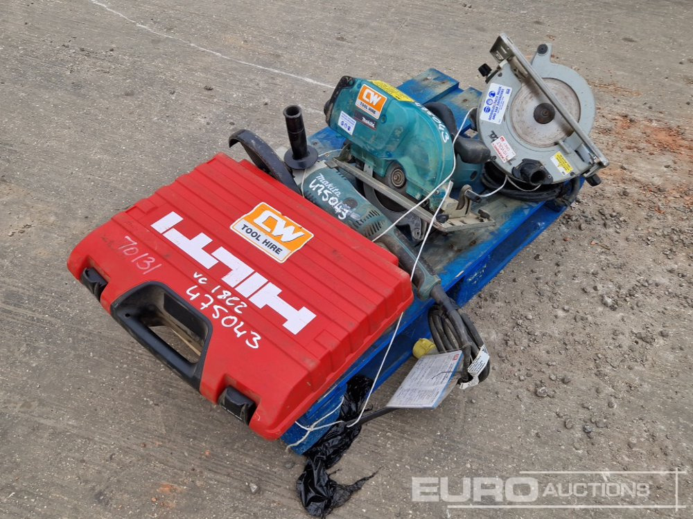Makkta 110Volt Circular Saw (2 of), Makita GA9020 110Volt Angle Grinder, Hilti TE 300 110Volt Hammer Drill - معدات البناء: صور 1 Makkta 110Volt Circular Saw (2 of), Makita GA9020 110Volt Angle Grinder, Hilti TE 300 110Volt Hammer Drill - معدات البناء: صور 1