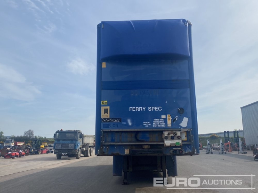 بصندوق مغلق نصف مقطورة SDC 45' Tri Axle Double Deck Trailer, BPW Axles: صور 8