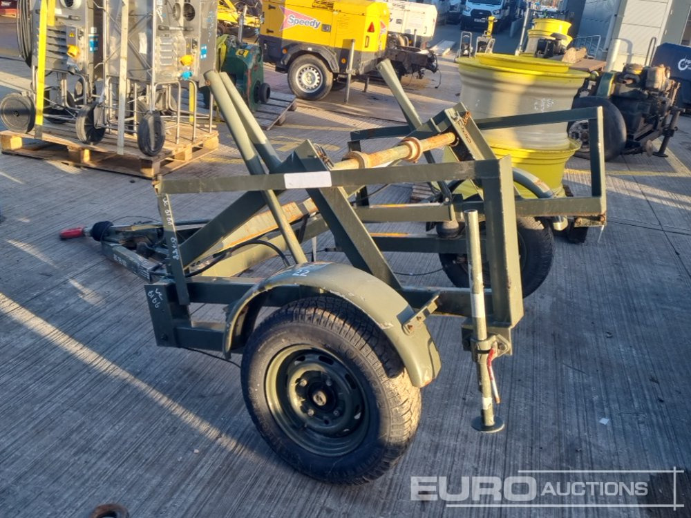 SEB Single Axle Cable Reel Trailer - مقطورة لنقل المعدات: صور 2 SEB Single Axle Cable Reel Trailer - مقطورة لنقل المعدات: صور 2