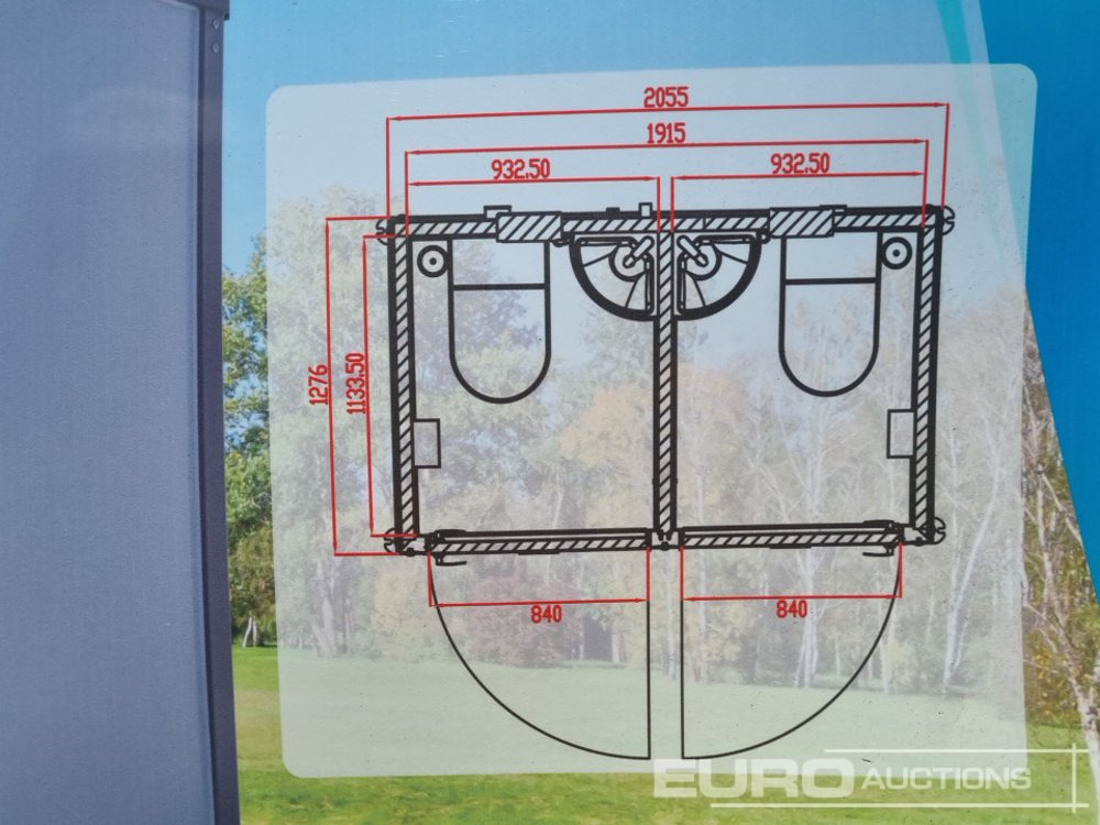 Unused 2025 220V Double Toilet Block (Cannot Be Reconsigned) - حاوية شحن: صور 2 Unused 2025 220V Double Toilet Block (Cannot Be Reconsigned) - حاوية شحن: صور 2
