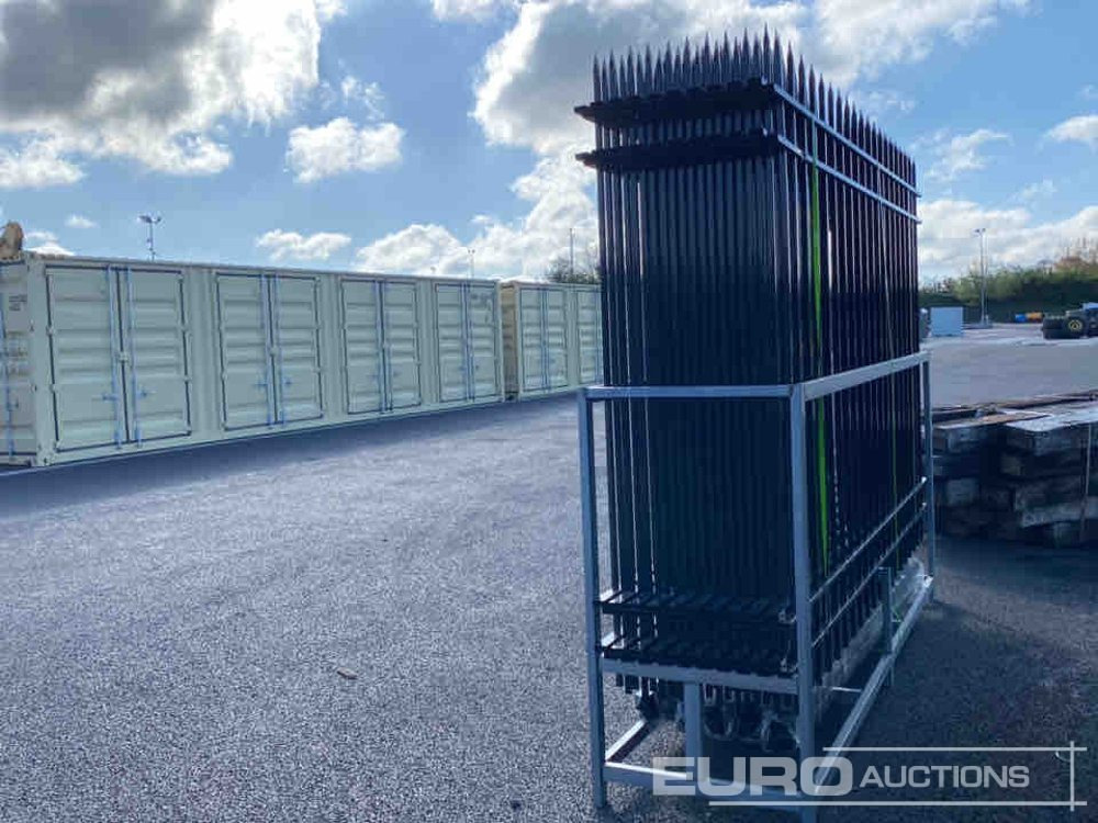 Unused 2025 3m x 2m Iron Fencing Panels (20 of) Posts (21 of) - الآلات والماكينات الزراعية: صور 4 Unused 2025 3m x 2m Iron Fencing Panels (20 of) Posts (21 of) - الآلات والماكينات الزراعية: صور 4