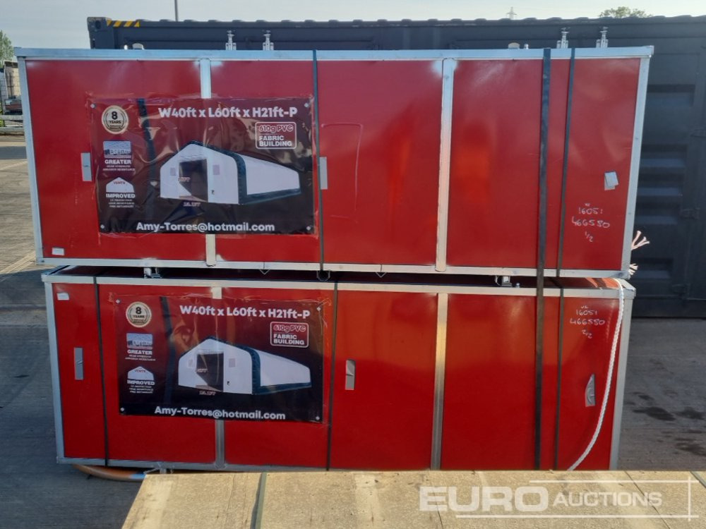 Unused 2025 40' x 60' x 21' PVC Peak Storage Shelter - البيت الحاوية: صور 5 Unused 2025 40' x 60' x 21' PVC Peak Storage Shelter - البيت الحاوية: صور 5