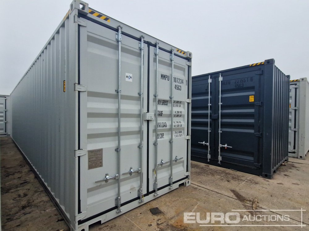 Unused 40' Container, 4 Side Double Doors (Cannot Be Reconsigned) - حاوية شحن: صور 4 Unused 40' Container, 4 Side Double Doors (Cannot Be Reconsigned) - حاوية شحن: صور 4