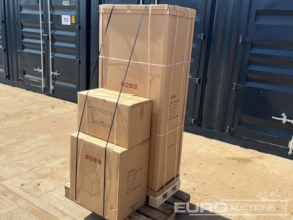 معدات البناء Unused Boss 2.6m 9 Drawer, 5 Cabinet Tool Station: صور 26