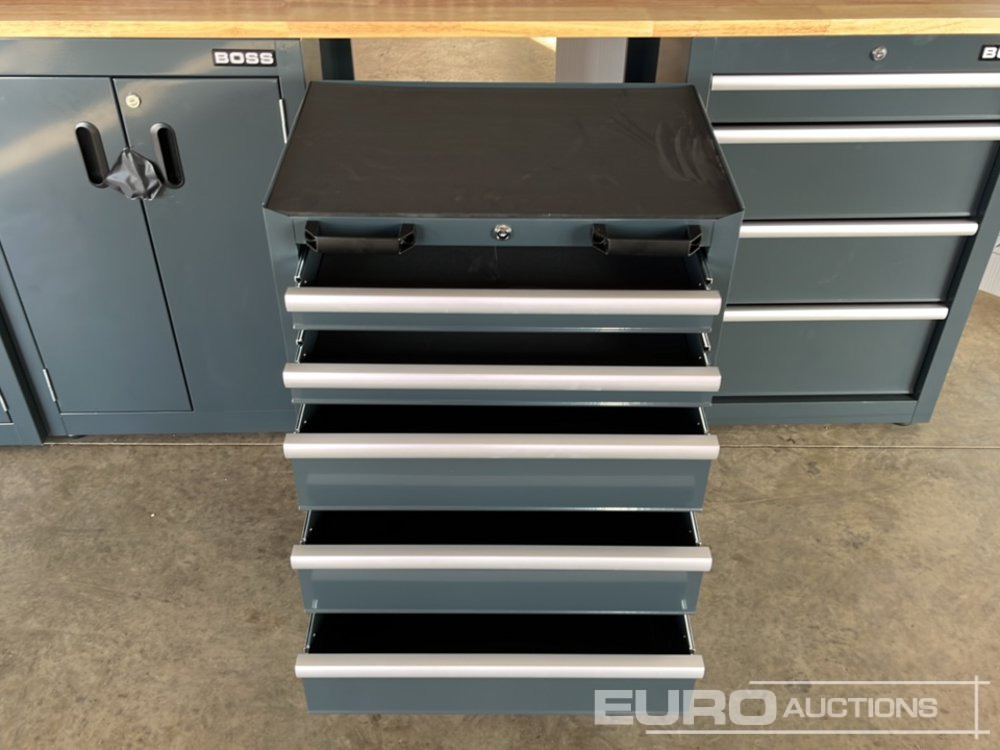 معدات البناء Unused Boss 2.6m 9 Drawer, 5 Cabinet Tool Station: صور 14