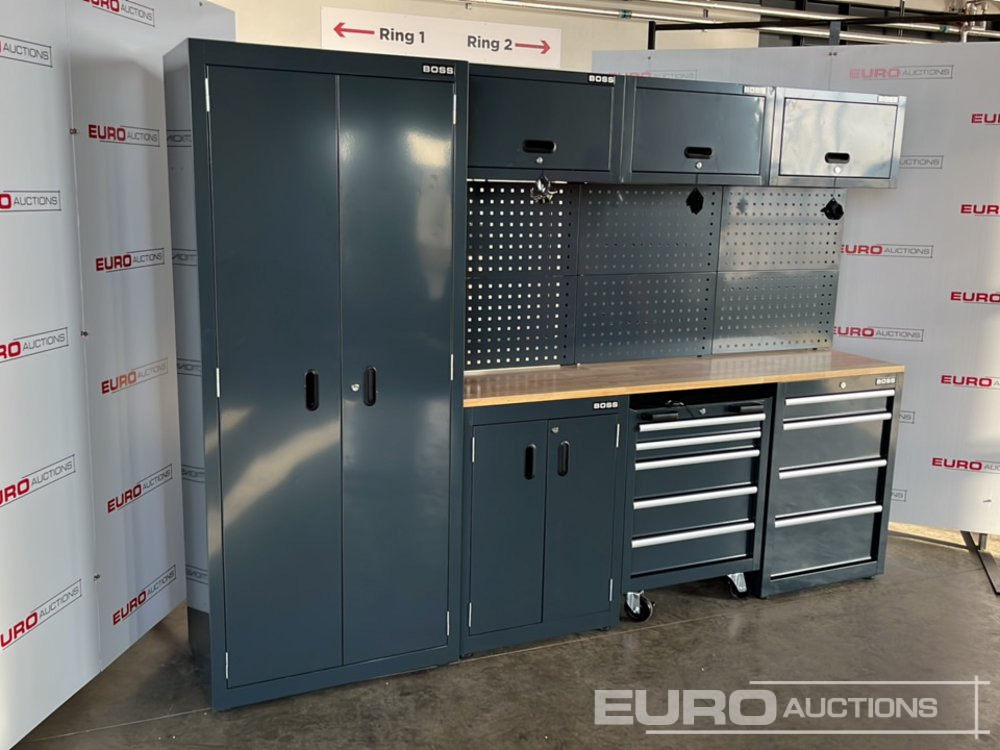 Unused Boss 2.6m 9 Drawer, 5 Cabinet Tool Station - معدات الورش: صور 3 Unused Boss 2.6m 9 Drawer, 5 Cabinet Tool Station - معدات الورش: صور 3