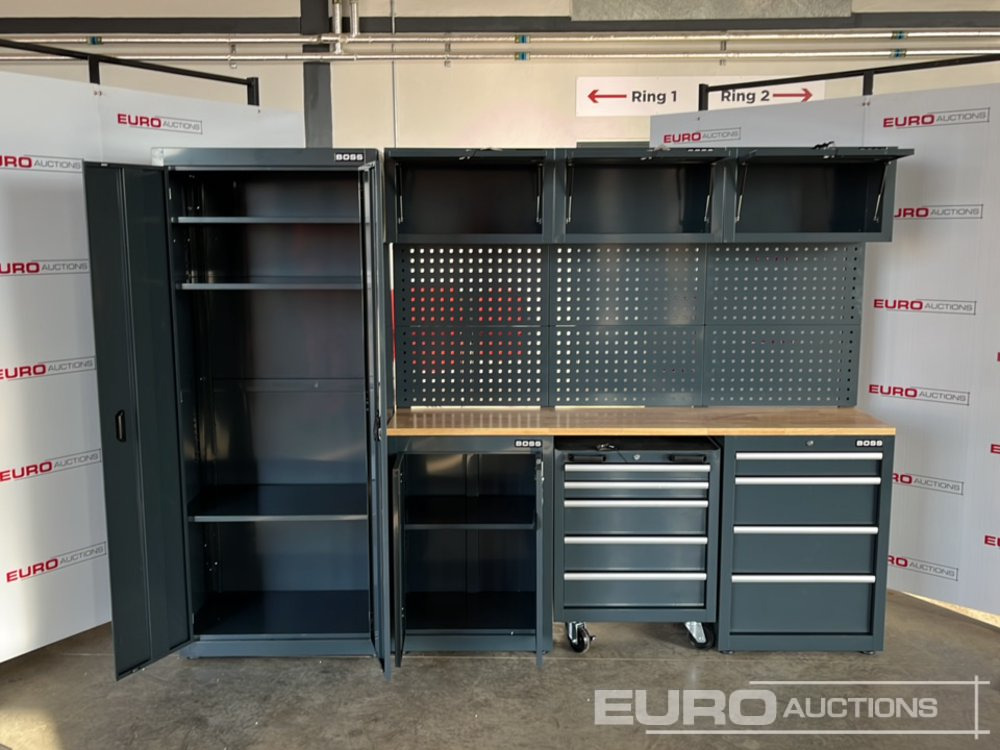 Unused Boss 2.6m 9 Drawer, 5 Cabinet Tool Station - معدات الورش: صور 4 Unused Boss 2.6m 9 Drawer, 5 Cabinet Tool Station - معدات الورش: صور 4