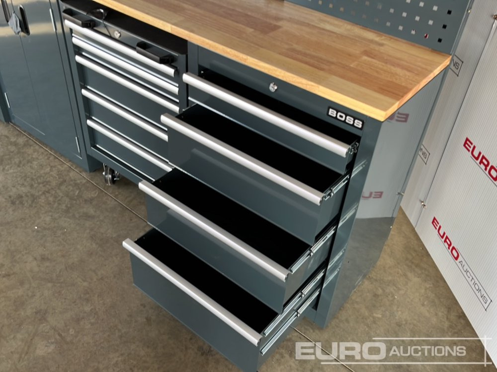 معدات الورش Unused Boss 2.6m 9 Drawer, 5 Cabinet Tool Station: صور 22