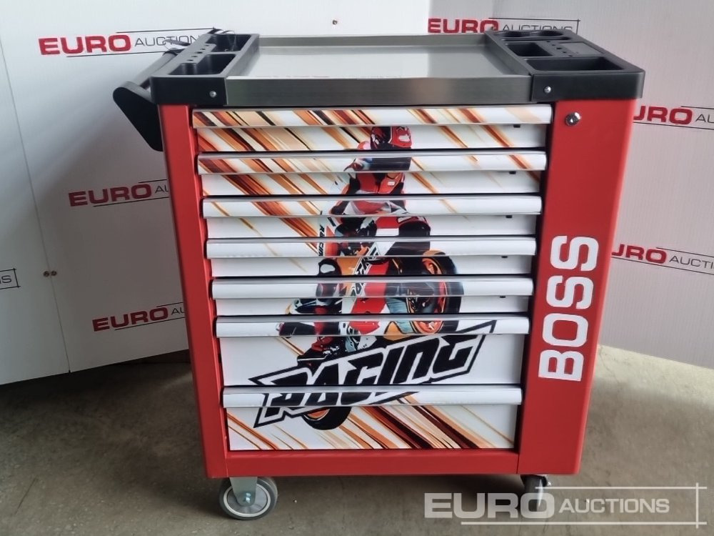 معدات الورش Unused Boss Wheeled Tool Cart with 258pc Tools (Red): صور 8