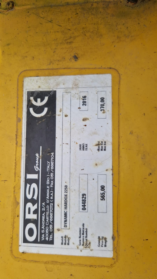 Orsi Trincia erba legna usata Dynamic Hardox 2250 - التقطيع جزازة: صور 2 Orsi Trincia erba legna usata Dynamic Hardox 2250 - التقطيع جزازة: صور 2