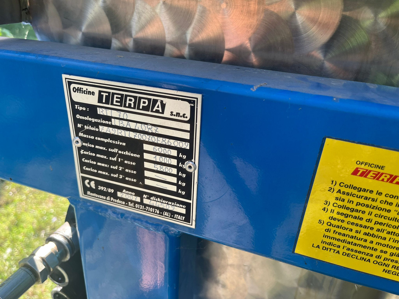 المقطورة الزراعية Rimorchio vendiemma Terpa RTL70: صور 6