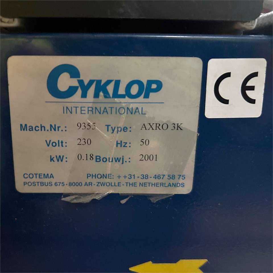 ABC Cyklop Axro 3k - آلة تشغيل: صور 4 ABC Cyklop Axro 3k - آلة تشغيل: صور 4