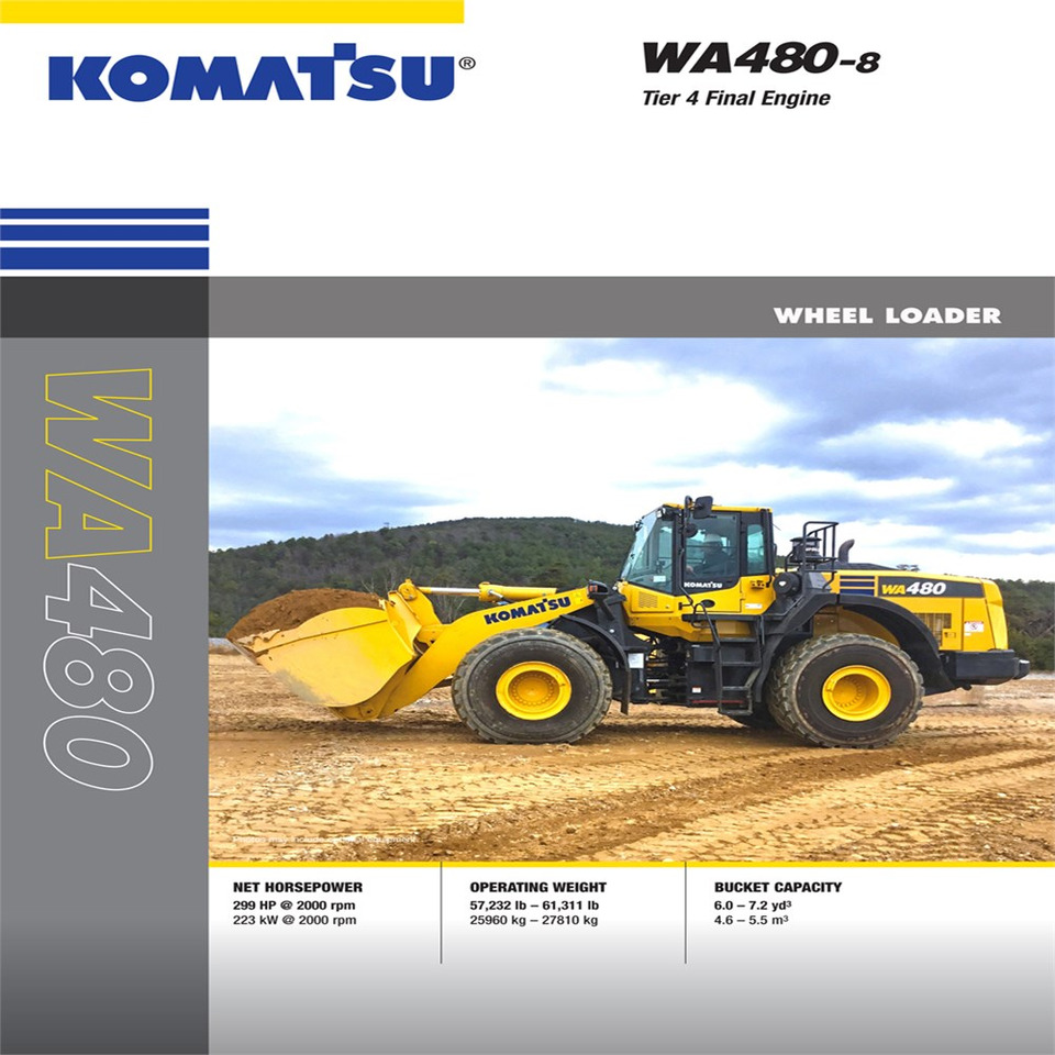 اللودر بعجل Komatsu WA480-8: صور 44