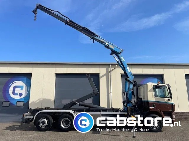 DAF CF 85.340 6X2 Euro 3 - Haakarm containersystem - Hooklift - Abrollkipper - Year 2004 - HMF 1680-K2 Crane - Grua - Ladekran - Autolaadkraan - شاحنة ذات الخطاف, شاحنة كرين: صور 5 DAF CF 85.340 6X2 Euro 3 - Haakarm containersystem - Hooklift - Abrollkipper - Year 2004 - HMF 1680-K2 Crane - Grua - Ladekran - Autolaadkraan - شاحنة ذات الخطاف, شاحنة كرين: صور 5