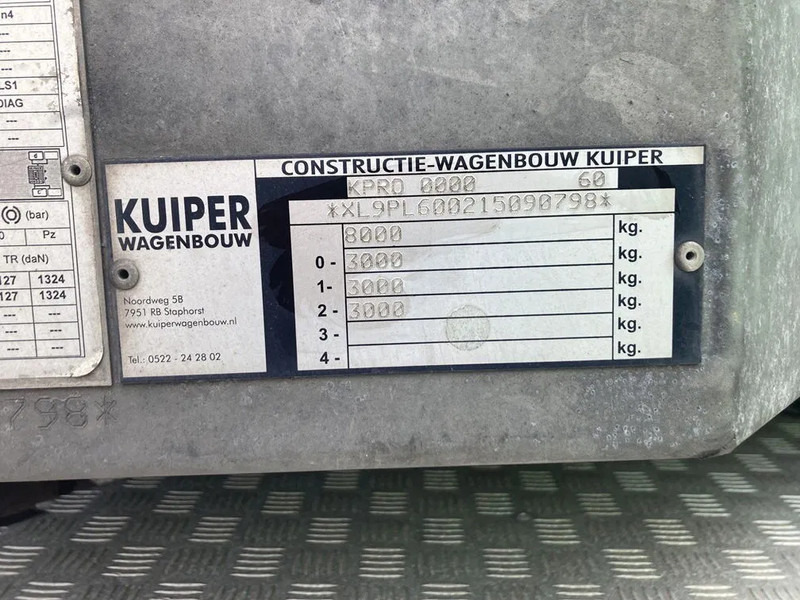 Kuiper 8 Tons Dieplader Be Oplegger - عربة مسطحة منخفضة نصف مقطورة: صور 3 Kuiper 8 Tons Dieplader Be Oplegger - عربة مسطحة منخفضة نصف مقطورة: صور 3