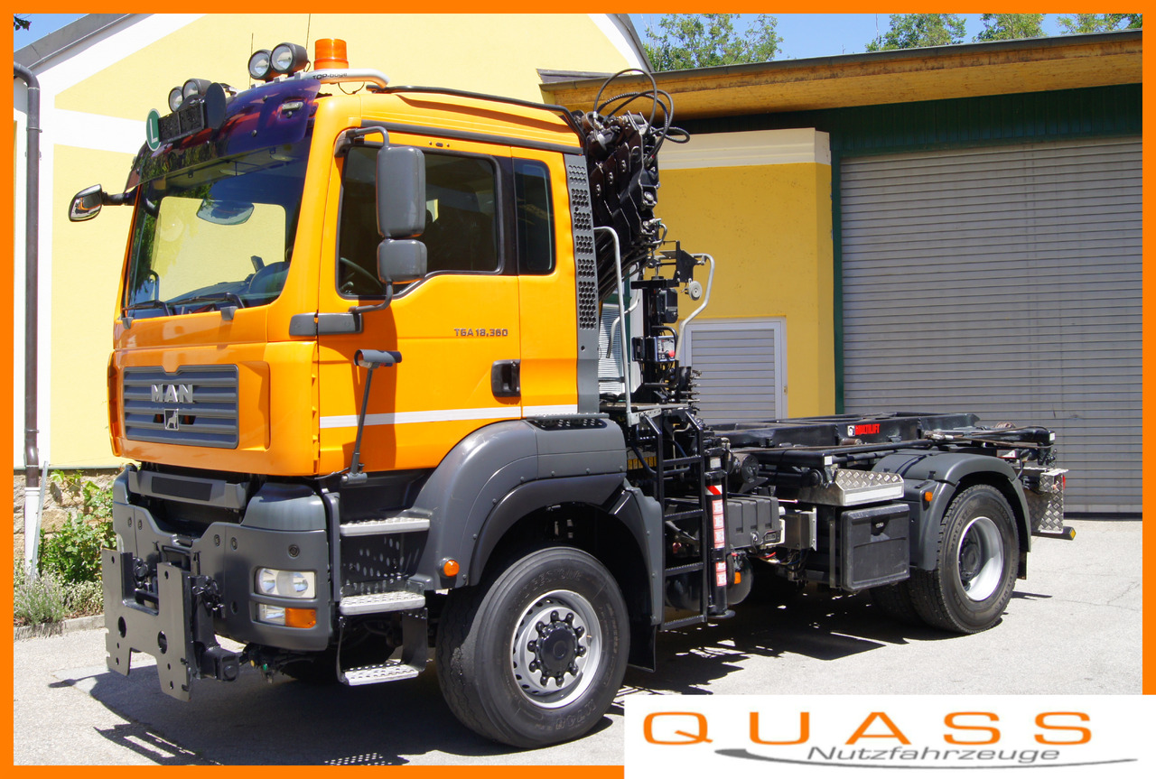 MAN TGA 18.360 BL 4x4/Euro4/TÜV/HIAB 111/MULTILIFT/Winterdienst - شاحنة - نظام الكابلات, شاحنة كرين: صور 1 MAN TGA 18.360 BL 4x4/Euro4/TÜV/HIAB 111/MULTILIFT/Winterdienst - شاحنة - نظام الكابلات, شاحنة كرين: صور 1
