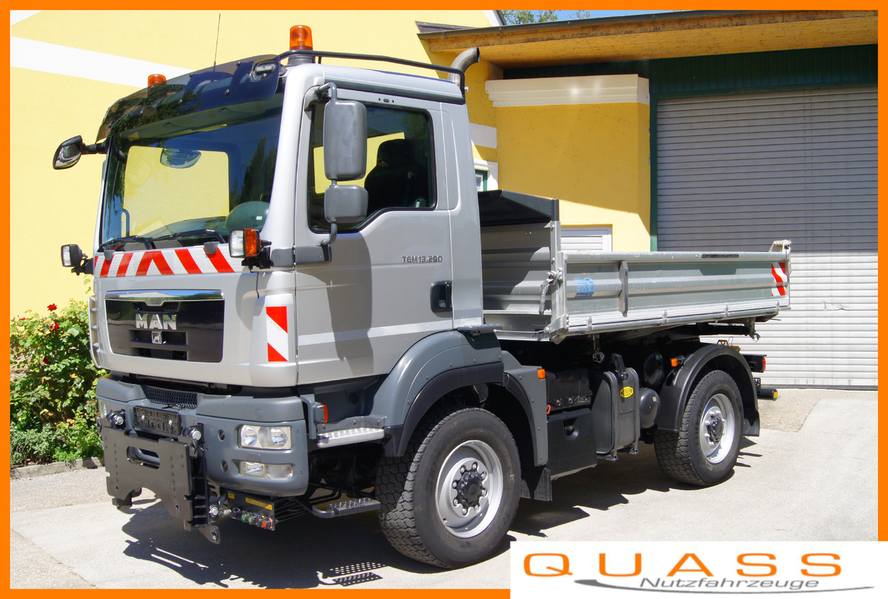 MAN TGM 13.290/4x4/TÜV/Euro 5/einzelbereift/Winterdienst/MEILLER - جرافة ثلج: صور 1 MAN TGM 13.290/4x4/TÜV/Euro 5/einzelbereift/Winterdienst/MEILLER - جرافة ثلج: صور 1